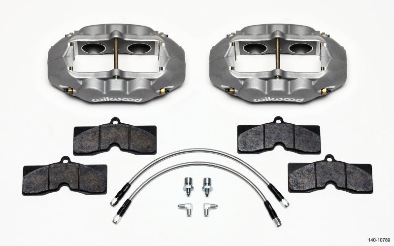 Wilwood D8-4 Front Caliper Kit Clear Corvette C2 / C3 65-82-Big Brake Kits-Wilwood