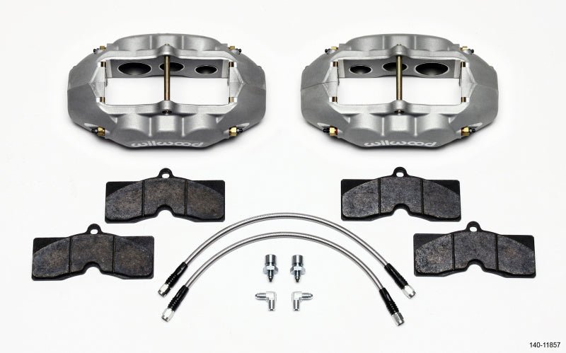 Wilwood D8-6 Front Caliper Kit Clear Corvette C2 / C3 65-82-Big Brake Kits-Wilwood
