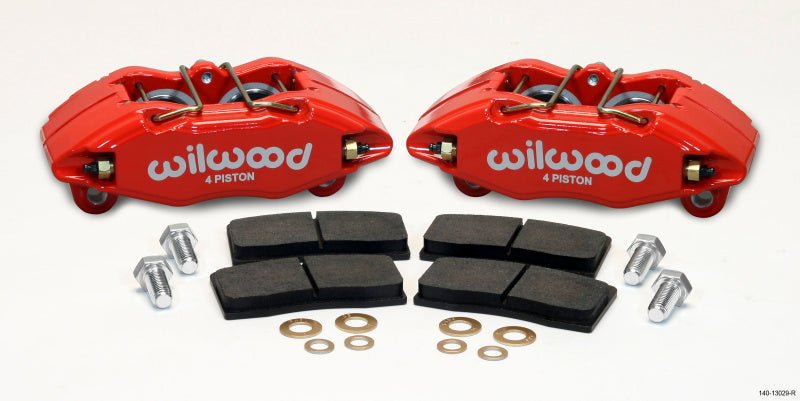 Wilwood DPHA Front Caliper & Pad Kit Red Honda / Acura w/ 262mm OE Rotor-Big Brake Kits-Wilwood