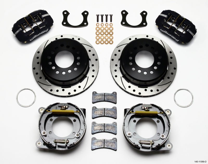 Wilwood Dynapro Low-Profile 11.00in P-Brake Kit Drilled New Big Ford 2.50in Offset-Big Brake Kits-Wilwood