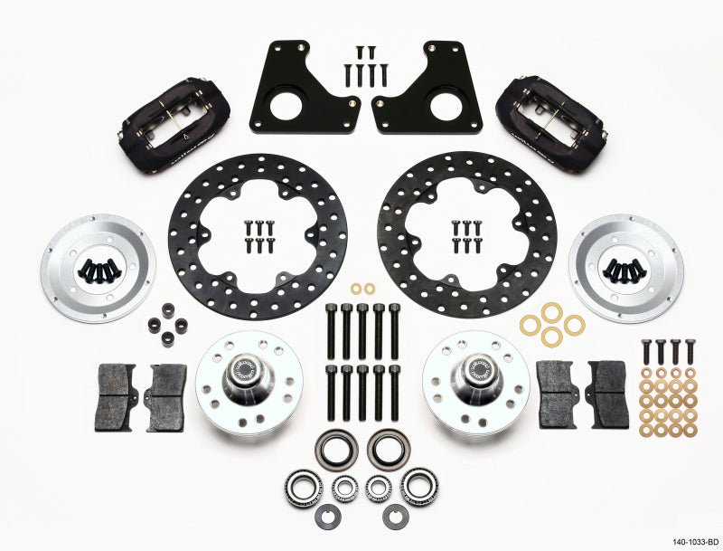 Wilwood Forged Dynalite Front Drag Kit Drilled Rotor 79-87 GM G Body-Big Brake Kits-Wilwood