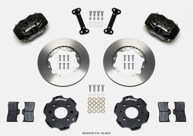 Wilwood Forged Dynalite Front Hat Kit 11.00in Integra/Civic w/Fac.240mm Rtr-Big Brake Kits-Wilwood