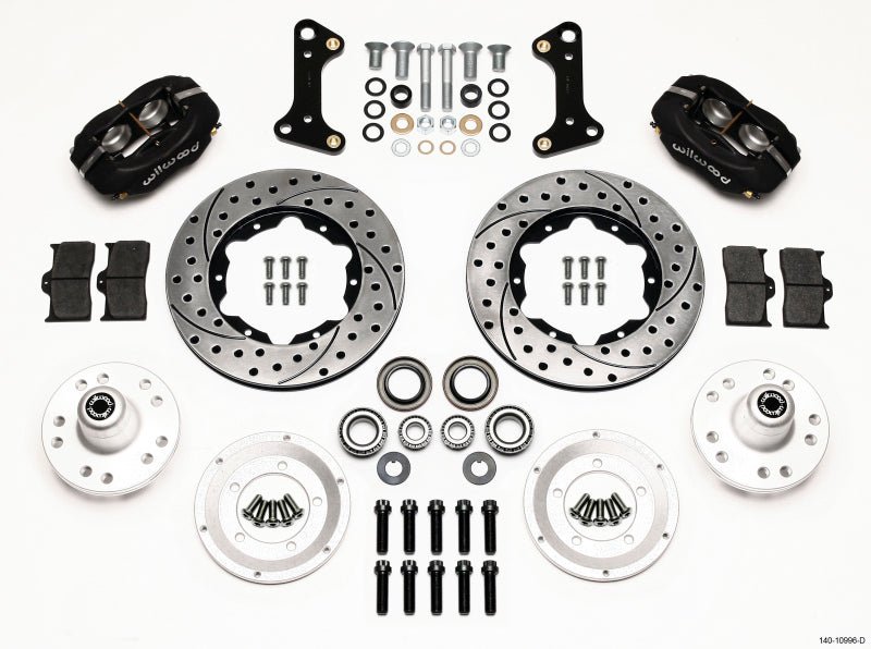 Wilwood Forged Dynalite Front Kit 11.00in Drilled 67-69 Camaro 64-72 Nova Chevelle-Big Brake Kits-Wilwood