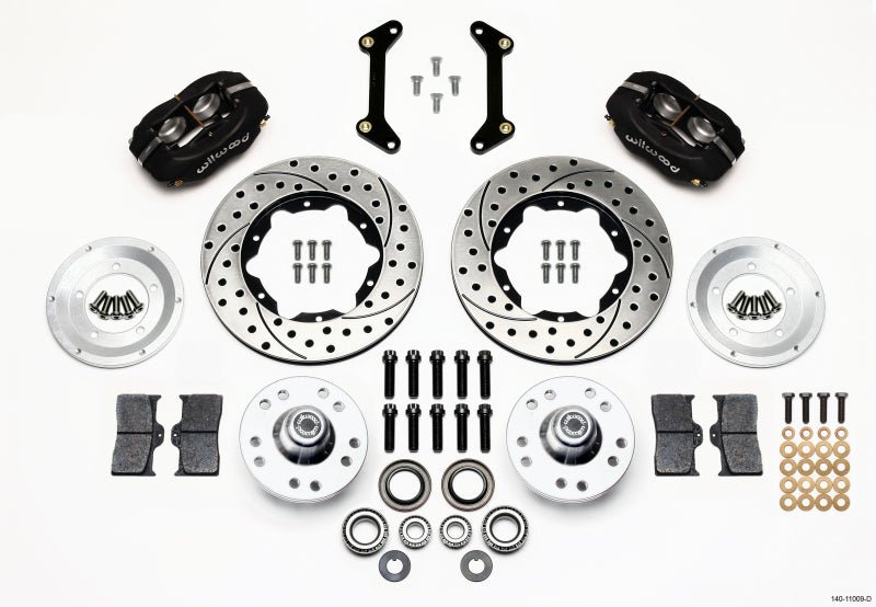 Wilwood Forged Dynalite Front Kit 11.00in Drilled 79-87 GM G Body-Big Brake Kits-Wilwood