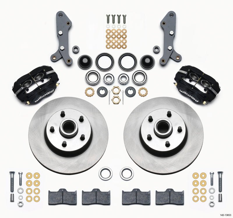 Wilwood Forged Dynalite-M Front Kit 11.30in 1 PC Rotor&Hub 60-68 Ford / Mercury Full Size / Galaxie-Big Brake Kits-Wilwood