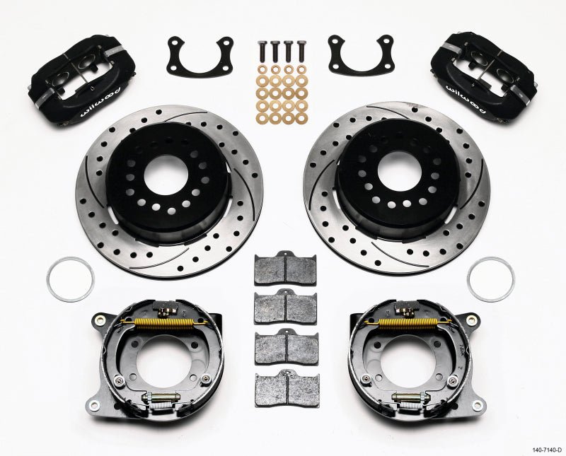 Wilwood Forged Dynalite P/S Park Brake Kit Drilled New Big Ford 2.50in Offset-Big Brake Kits-Wilwood