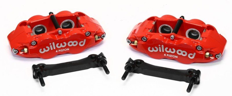 Wilwood Narrow Superlite 4R Rear Caliper & Bracket Kit - Red 97-13 C5/C6 Corvette w/ OEM Rotors-Big Brake Kits-Wilwood