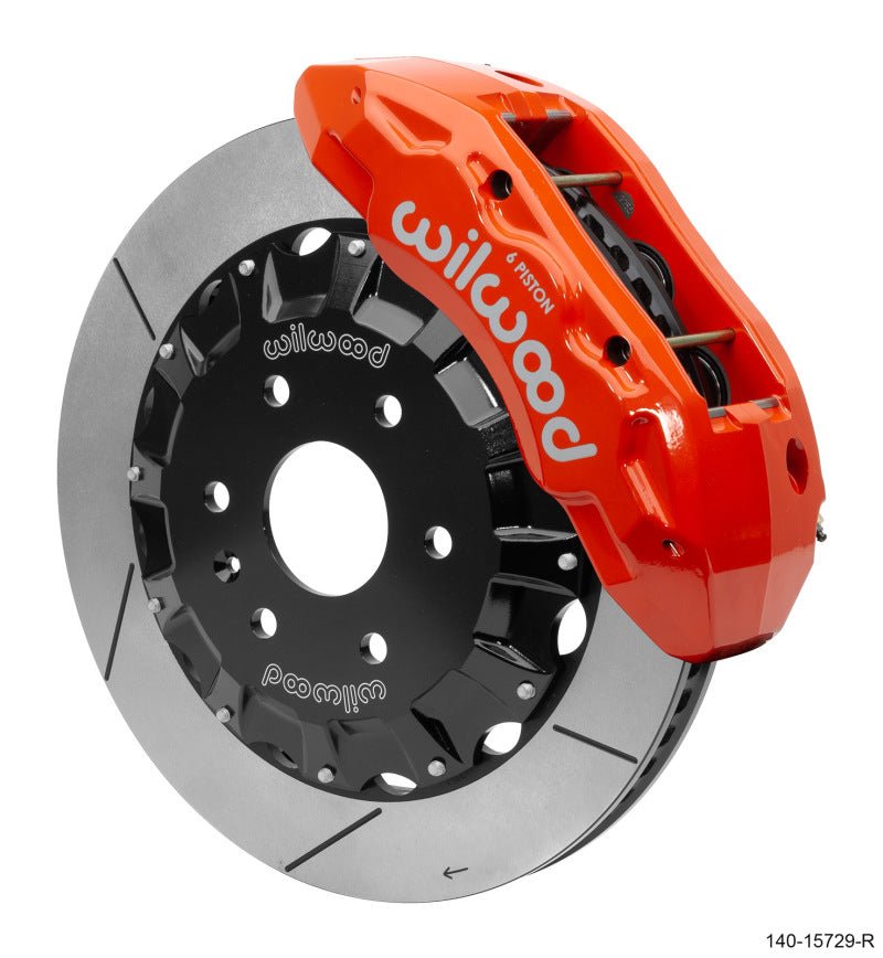 Wilwood TX6R Big Brake Truck Front Brake Kit 16in Rotor Red w/ Lines 19-25 Cadillac/Chevrolet/GMC-Big Brake Kits-Wilwood