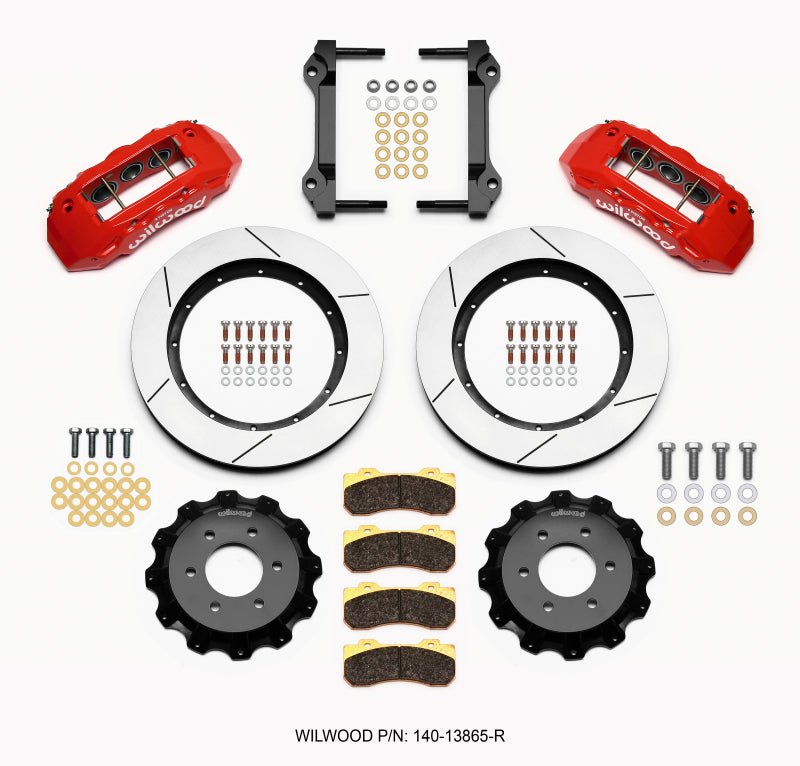 Wilwood TX6R Front Kit 15.50in Red 2010-Up Ford F150 (6 lug)-Big Brake Kits-Wilwood
