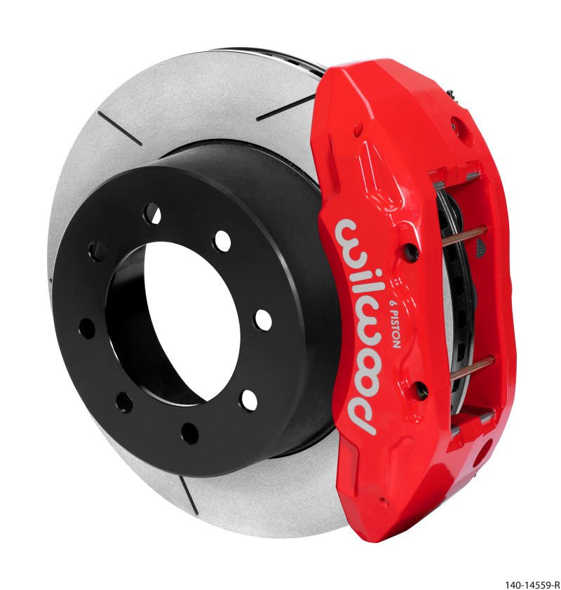 Wilwood TX6R Rear Kit 15.50in Red 13-17 Ford F-250/F-350 - 4WD-Big Brake Kits-Wilwood