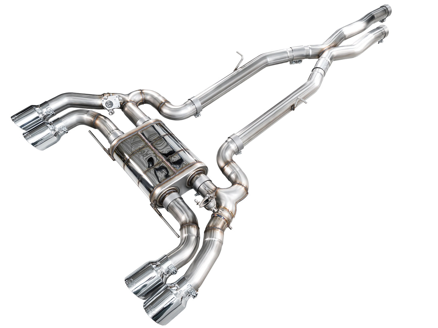 AWE Tuning SwitchPath Axleback Exhaust w/Chrome Silver Tips for 2020+ BMW F97 X3M