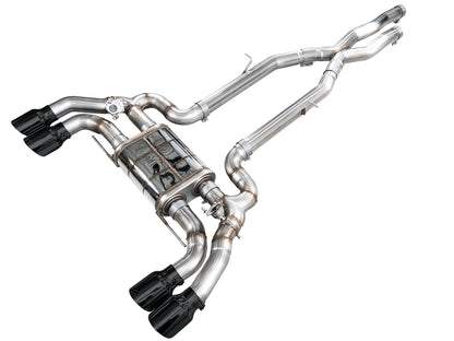 AWE Tuning SwitchPath Axleback Exhaust w/Diamond Black Tips for 2020+ BMW F97 X3M