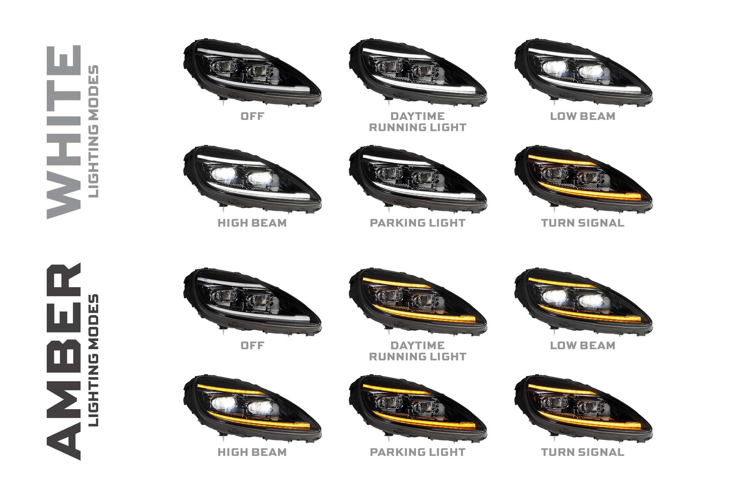 XB Evo Headlights: 05-13 Corvette C6 (Set)