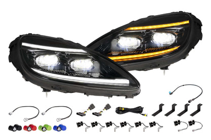 XB Evo Headlights: 05-13 Corvette C6 (Set)