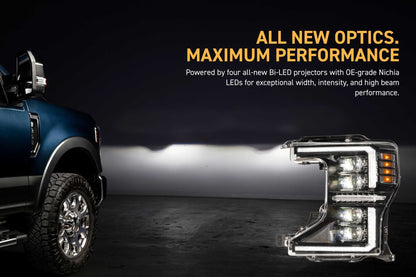 XB Evo Headlights: 20-22 Ford Super Duty (Set)-Headlights-Morimoto