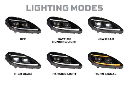 XB Evo Hybrid Headlights: 05-13 Corvette C6 (Set)