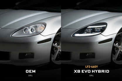 XB Evo Hybrid Headlights: 05-13 Corvette C6 (Set)