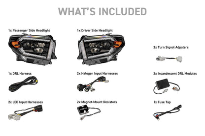 XB Evo Hybrid Headlights: 14-21 Toyota Tundra (Set)