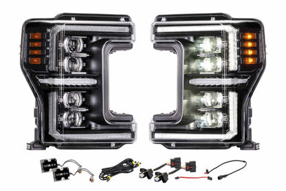 XB Evo Hybrid Headlights: 17-19 Ford Super Duty (Set)