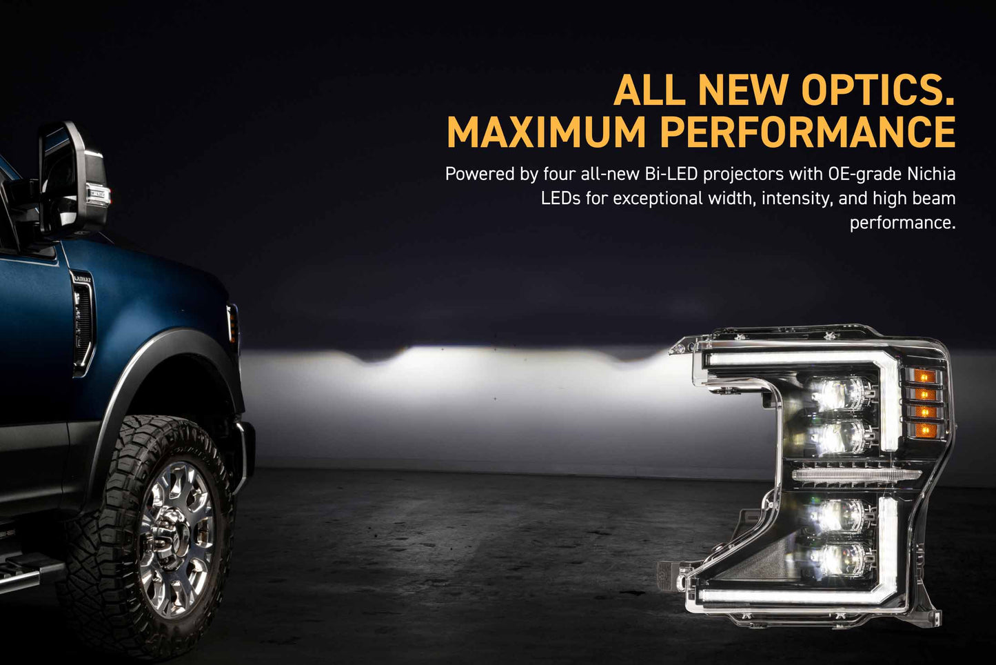XB Evo Hybrid Headlights: 20-22  Ford Super Duty (Set)