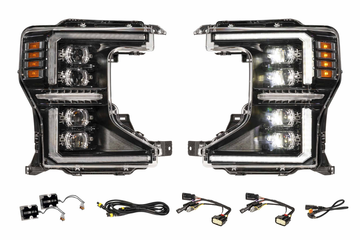 XB Evo Hybrid Headlights: 20-22  Ford Super Duty (Set)