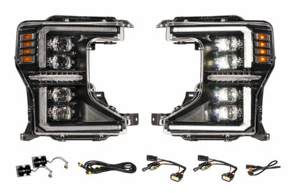 XB Evo Hybrid Headlights: 20-22  Ford Super Duty (Set)