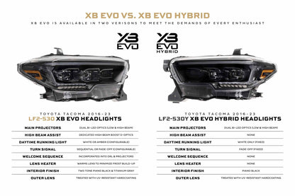 XB Evo Hybrid Headlights: Toyota Tacoma (16 - 23 / Set) - Headlights - Morimoto XB LED Headlights