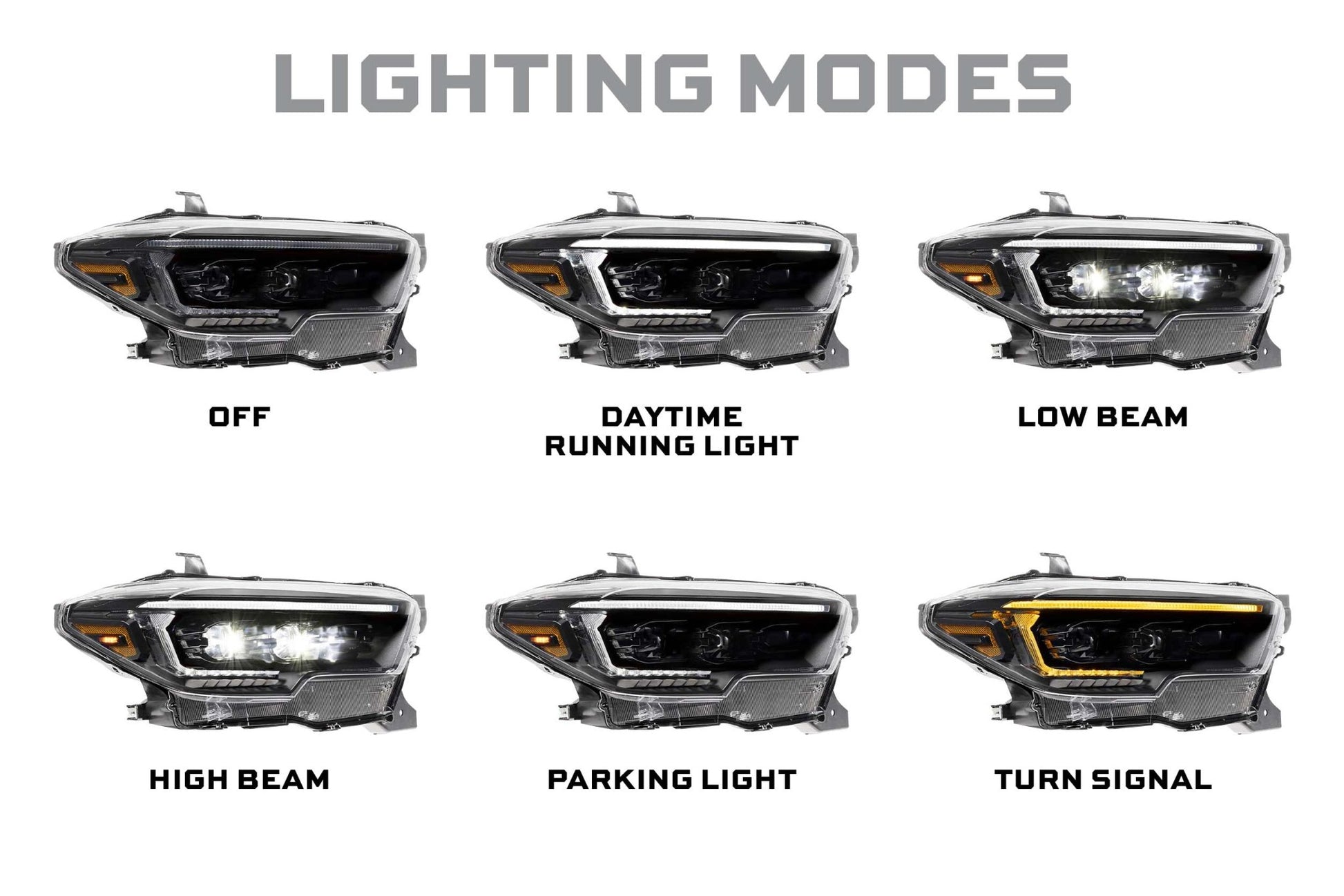 XB Evo Hybrid Headlights: Toyota Tacoma (16 - 23 / Set) - Headlights - Morimoto XB LED Headlights