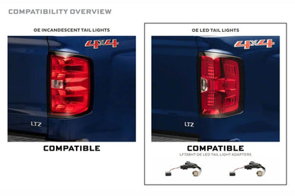 XB LED Harness: 14 - 18 Silverado/Sierra OE LED Tail Adapters (Set) - Headlight Adapter - Morimoto XB LED Tails