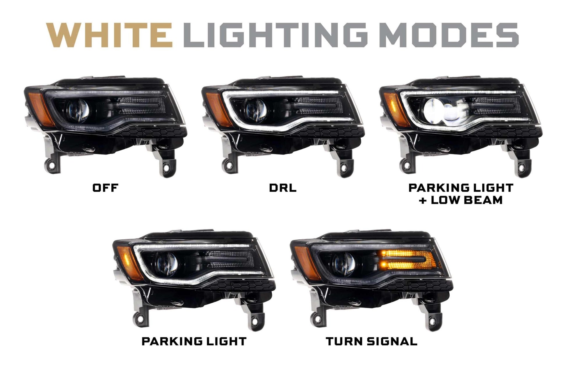 XB LED Headlights: Jeep Grand Cherokee (14 - 22 / Gen II / Set) - Headlights - Morimoto XB LED Headlights