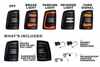 XB LED Tail Lights: Ram HD (2019+) - Tail Lights - Morimoto XB LED Tails