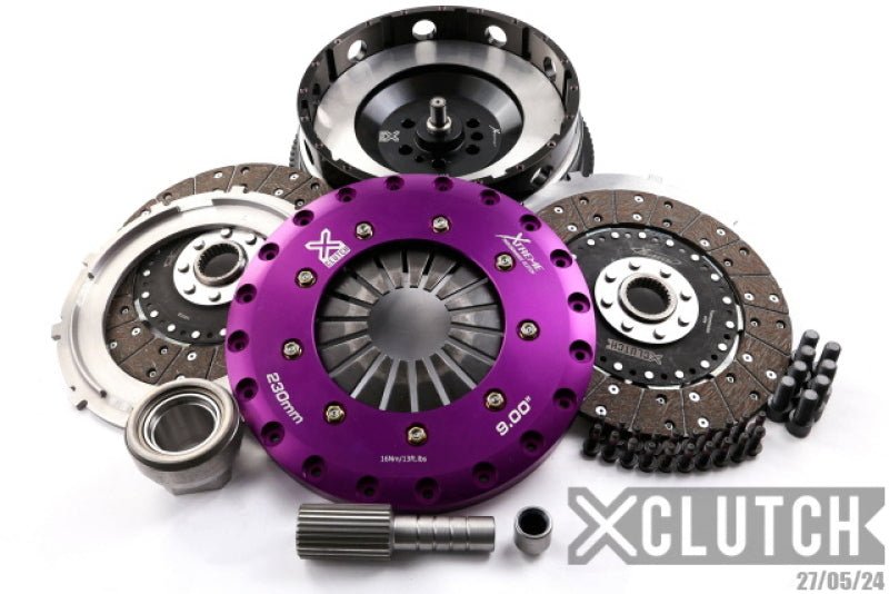XClutch 11-13 BMW 335is Base 3.0L 9in Twin Solid Organic Clutch Kit (6 Bolt/PB in Input Shaft)-Clutch Kits - Multi-XCLUTCH