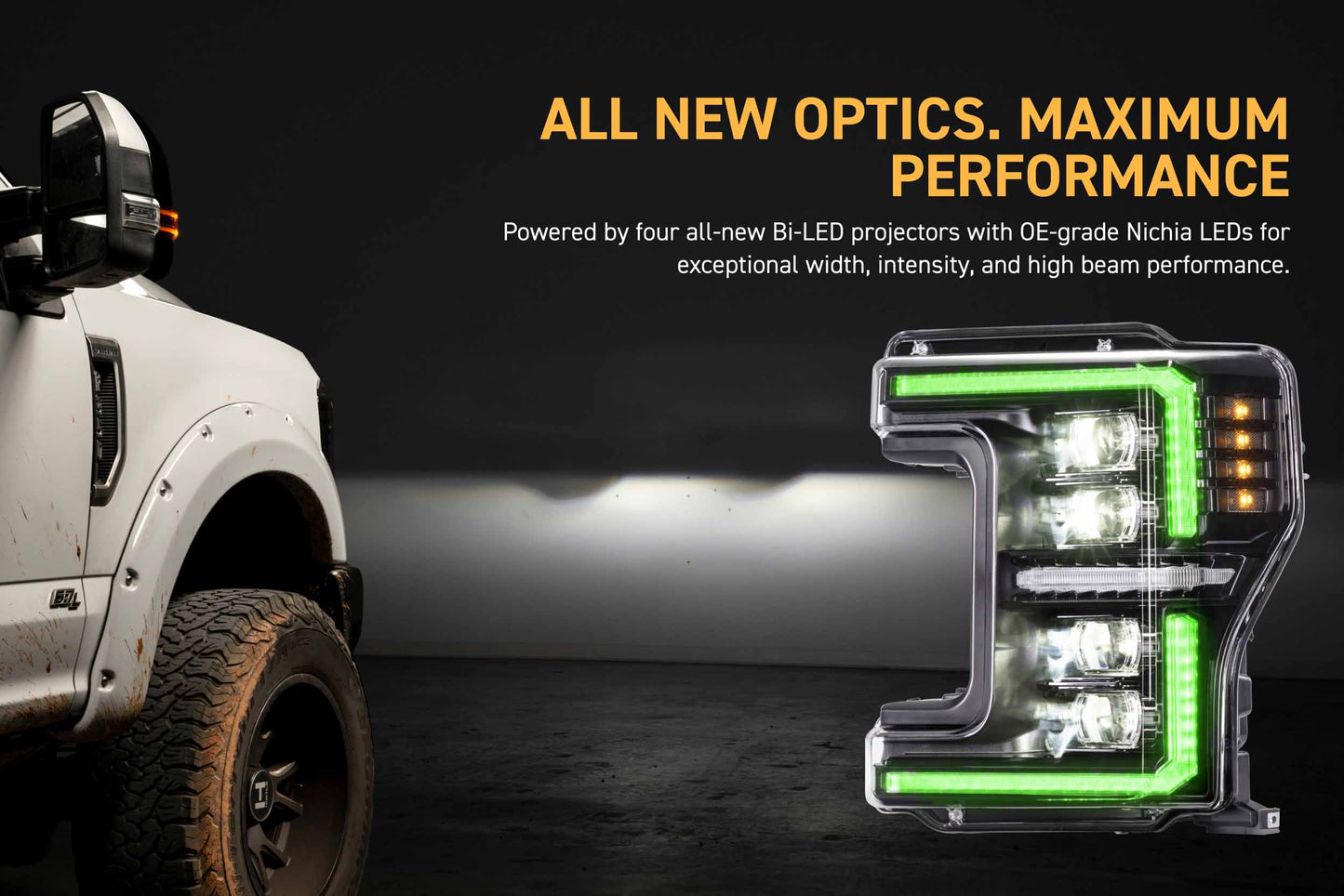 XRGB Evo Headlights: 17-19 Ford Super Duty (Set)