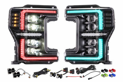 XRGB Evo Headlights: 17-19 Ford Super Duty (Set)