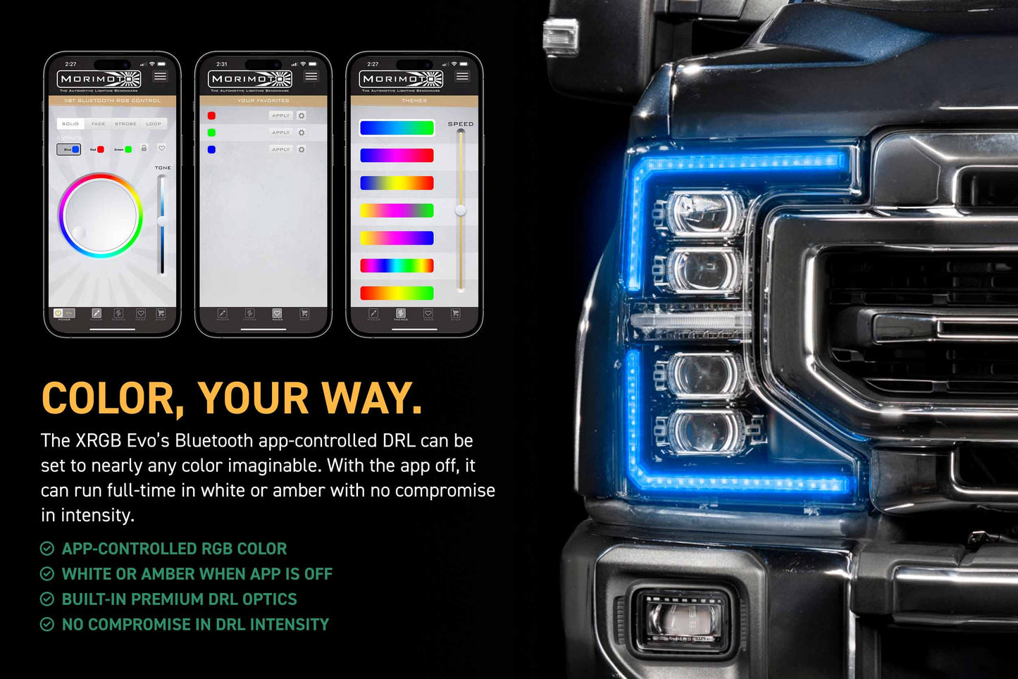 XRGB Evo Headlights: 20-22 Ford Super Duty (Set)