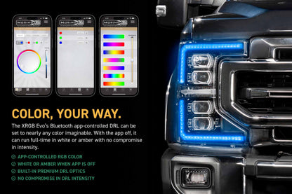 XRGB Evo Headlights: 20-22 Ford Super Duty (Set)