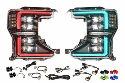 XRGB Evo Headlights: 20-22 Ford Super Duty (Set)