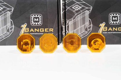 Yellow: Morimoto 1Banger Replacement Lens Optics - Lens - Morimoto