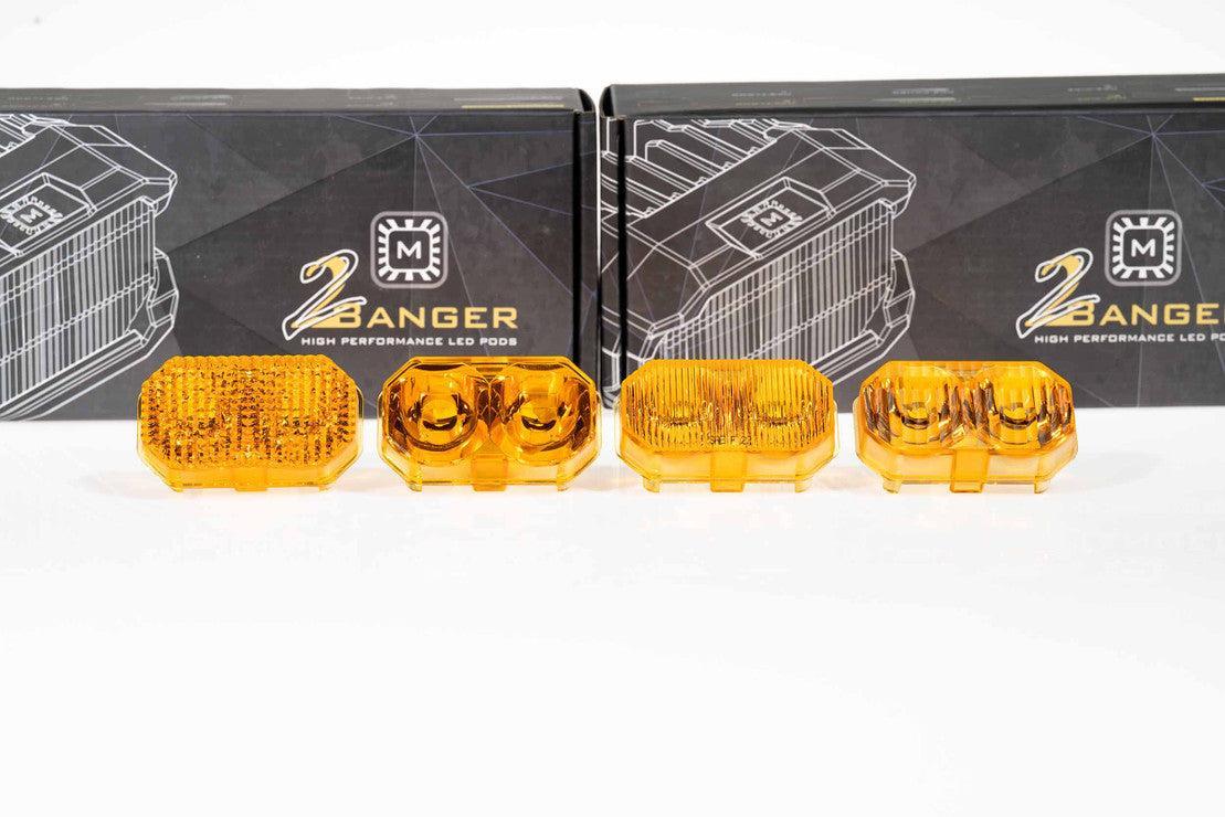 Yellow: Morimoto 2Banger Replacement Lens Optics - Lens - Morimoto