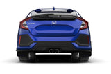 Rally Armor 17-21 Honda Civic EX / EX-L / LX (Hatchback) Black UR Mud Flap Red Logo