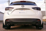 Rally Armor 14-18 Mazda3 Black UR Mud Flap w/Red Logo