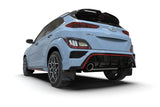 Rally Armor 2022 Hyundai Kona N Black UR Mud Flap w/ White Logo