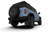 Rally Armor 21-22 Ford Bronco (Plstc Bmpr + RB - NO Rptr/Sprt) Blk Mud Flap w/Area Blue Logo