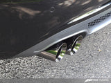 AWE Tuning Audi B8 A4 Touring Edition Exhaust - Single Side Polished Silver Tips
