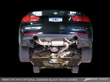 AWE Tuning BMW F3X 335i/435i Touring Edition Axle-Back Exhaust - Diamond Black Tips (90mm)