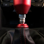 Shift Knob Boot Collar Upgrade (Satin Red Aluminum Finish)