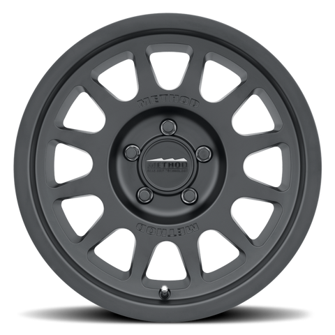 Method MR703 17x8.5 0mm Offset 5x5 71.5mm CB Matte Black Wheel