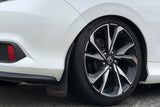 Rally Armor 16-21 Honda Civic Si Coupe Black UR Mud Flap w/ White Logo