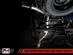 AWE Tuning 20-21 Jeep Gladiator JT 3.6L Tread Edition Cat-Back Single Side Exhaust - Diamond Blk Ti
