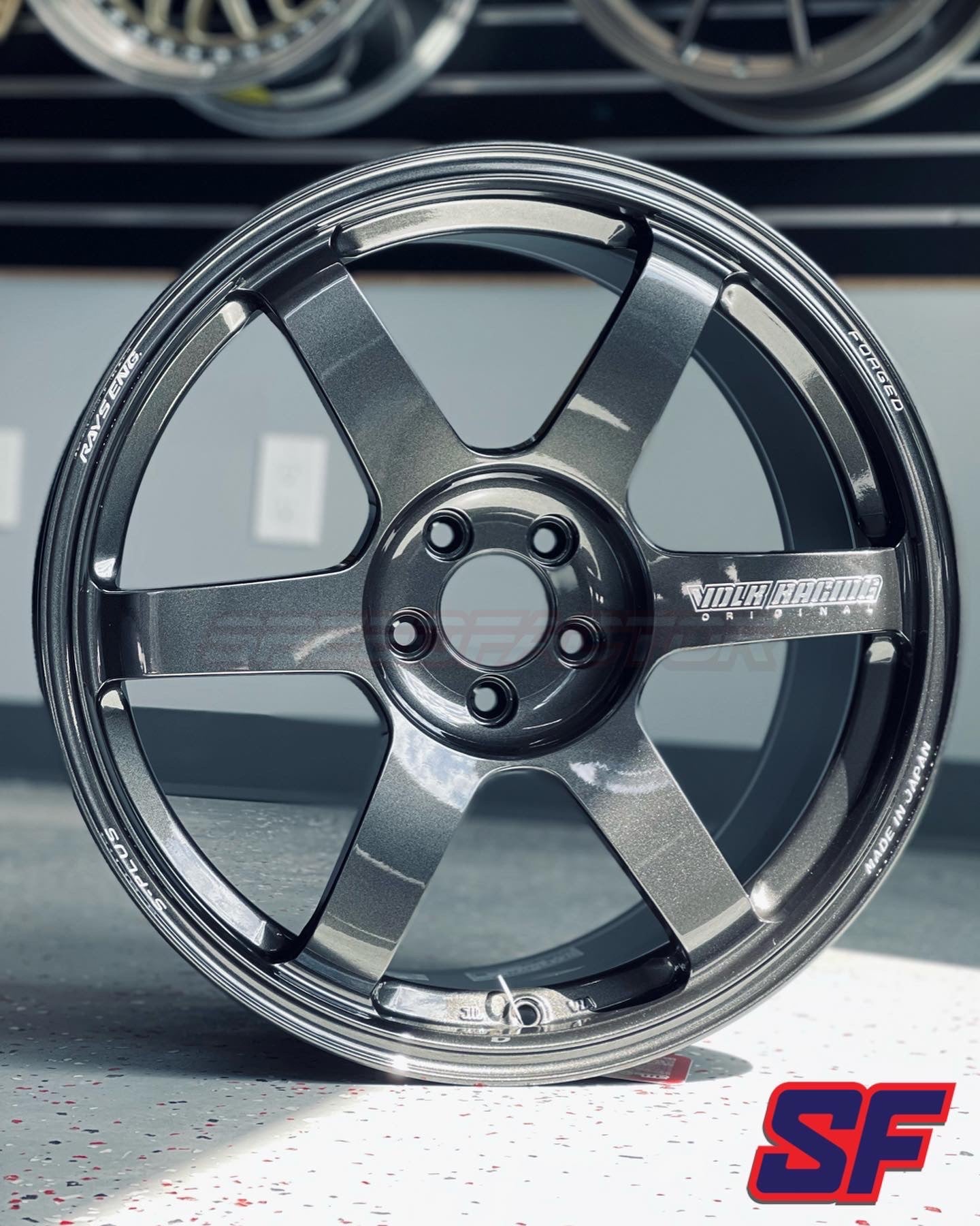 VOLK RACING TE37 SAGA S-PLUS 18x9.5 +45 5x100 DIAMOND DARK